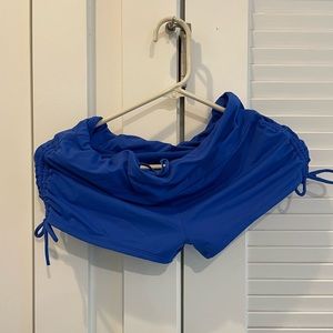 Swim bottoms. Tie sides and waist. Comfy material.